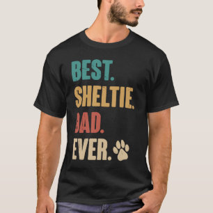 Best Sheltie Pappa Shetland Sheepdog Hund T Shirt