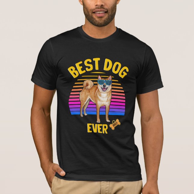 Best Shiba Inu Hund någonsin Retro T Shirt (Framsida)