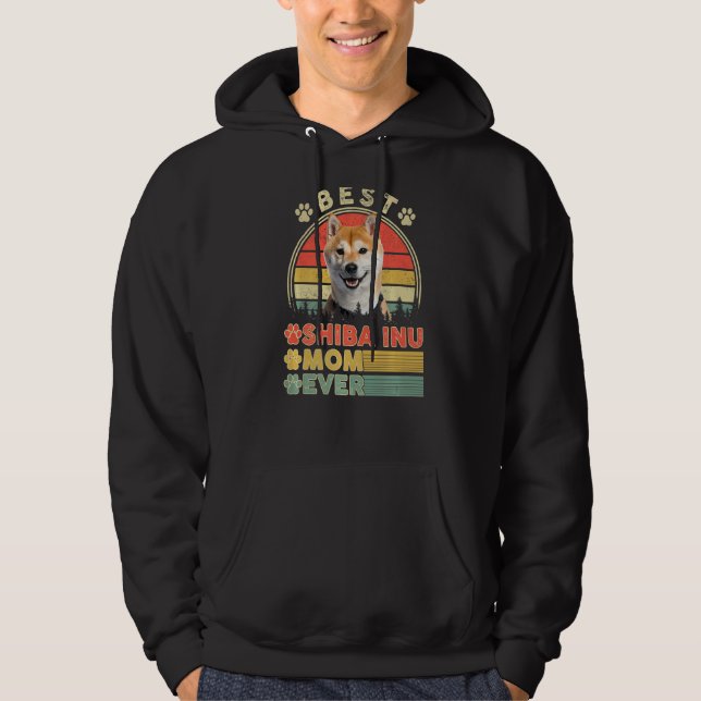 Best Shiba Inu Mamma någonsin Shiba Inu Hund Mor Hoodie (Framsida)