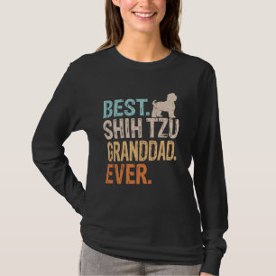 Best Shih Tzu Granddad Hund älskare Grandpa Funn T Shirt