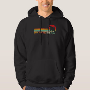 Best Shih Tzu Pappa någonsin Retro Shih Tzu Hundäg Hoodie