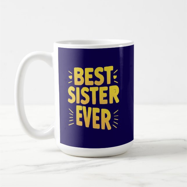 Best Sister Ever  Kaffemugg (Vänster)