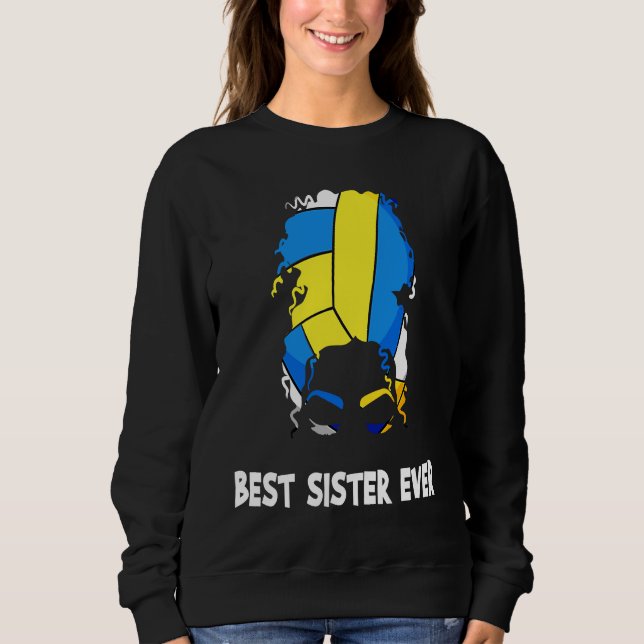 Best Sister Ever Volleyball Mother's Day Sister Me T Shirt (Framsida)