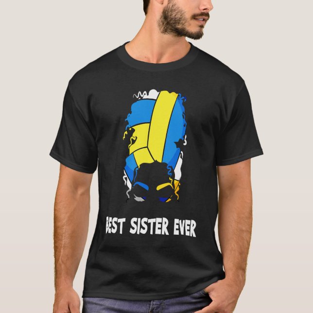 Best Sister Ever Volleyball Mother's Day Sister Me T Shirt (Framsida)
