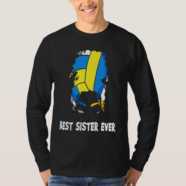 Best Sister Ever Volleyball Mother's Day Sister Me T Shirt (Framsida)