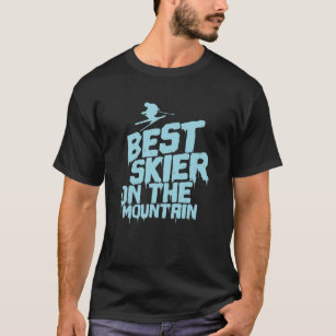 Best Skier på Mountain Ski fahren T Shirt