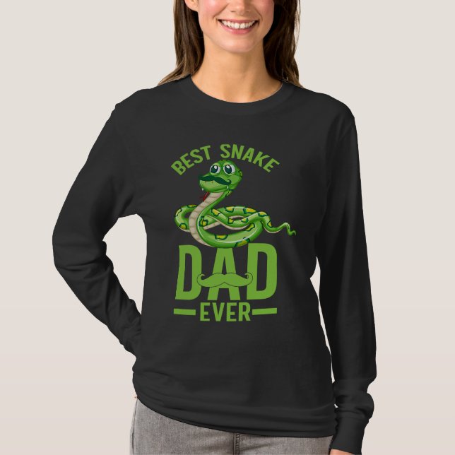 Best Snake Dad Ever Snake Owner Snake  Snakes T Shirt (Framsida)