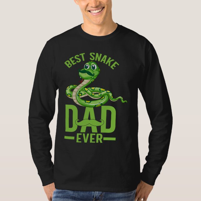 Best Snake Dad Ever Snake Owner Snake  Snakes T Shirt (Framsida)
