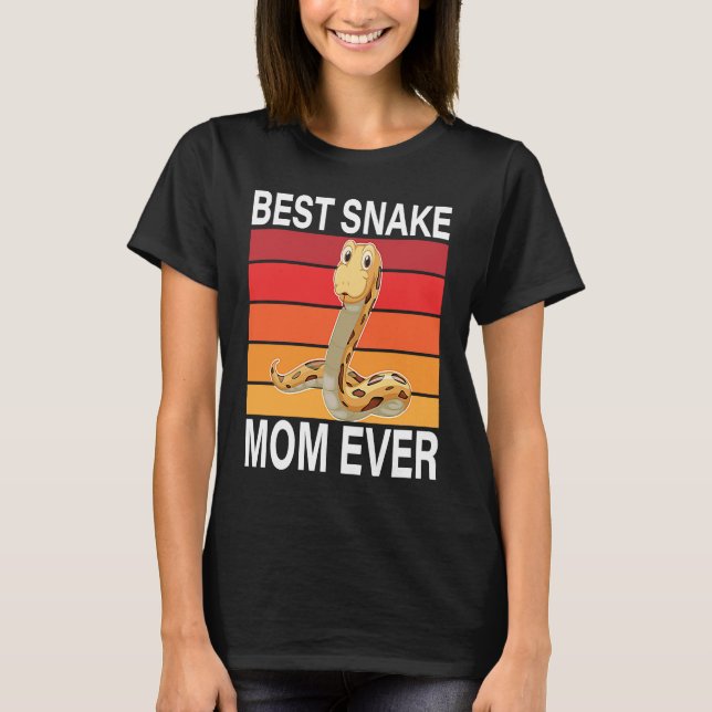 Best Snake Mom Ever I Snake T Shirt (Framsida)