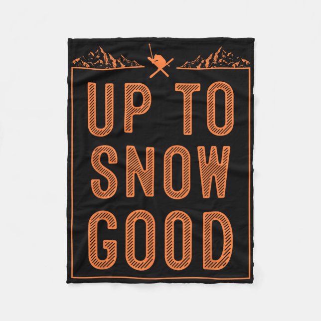 "Best Snowboard Skiing Ride Gift Cute Skiers Manar Fleecefilt (Framsidan)