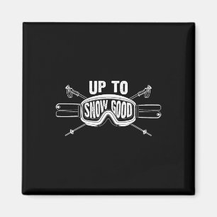 "Best Snowboard Skiing Ride Gift Cute Skiers Manar Magnet
