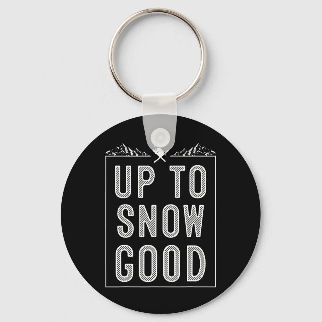 "Best Snowboard Skiing Ride Gift Cute Skiers Manar Nyckelring (Framsida)