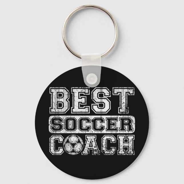 Best Soccer Coach Nyckelring (Framsida)