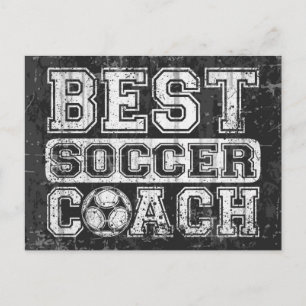 Best Soccer Coach Vykort
