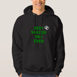 Best Soccer Pappa någonsin, fotbollsboll/hoodie Hoodie