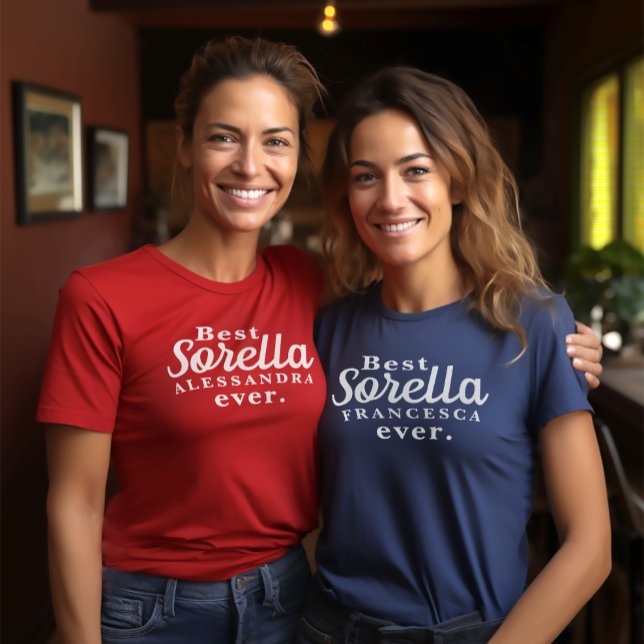 Best Sorella (italiensk syster) - Personlig T Shirt (Skapare uppladdad)