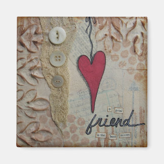 "Best Spegel" Art Magnet av Nancy Lefko