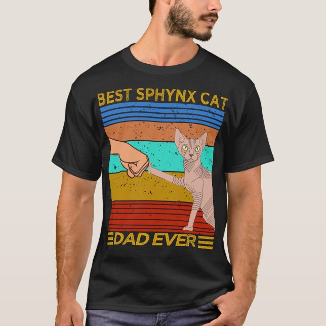 Best Sphynx Cat Pappa någonsin-vintage T Shirt (Framsida)