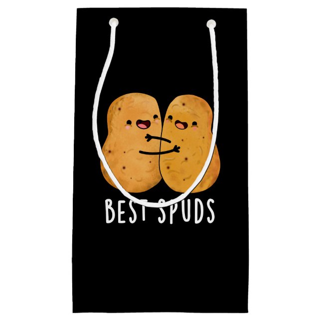 Best Spuds Funny Best Buddies Potato Pun Mörk BG (Framsidan)