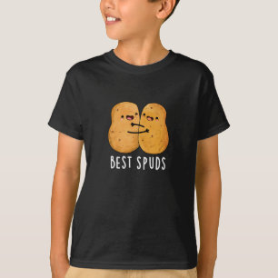 Best Spuds Funny Best Buddies Potato Pun Mörk BG T Shirt