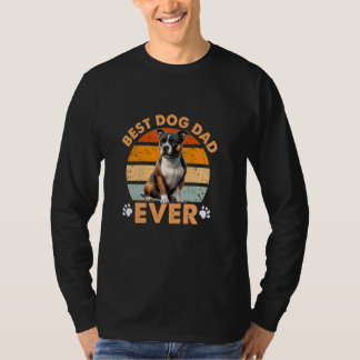 Best StaffordBull Terrier Hund Pappa någonsin Retr T Shirt