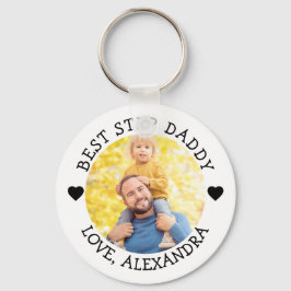 Best Step-Personlig för pappa-foto Nyckelring