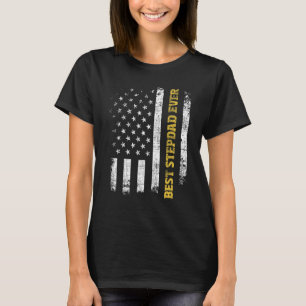 Best Stepdad AldriFörenta staterna American Flagga T Shirt