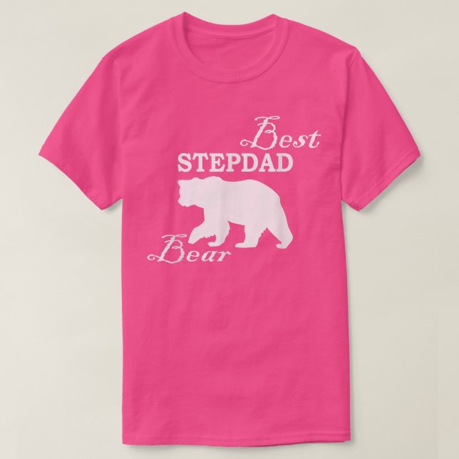 Best Stepdad Bear T Shirt (Design framsida)
