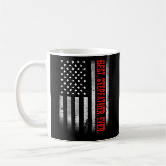 Best Stepfather, amerikansk Flagga Camo Pappor D Kaffemugg