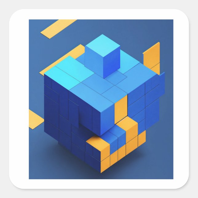 best stiker fyrkantigt klistermärke (Framsida)