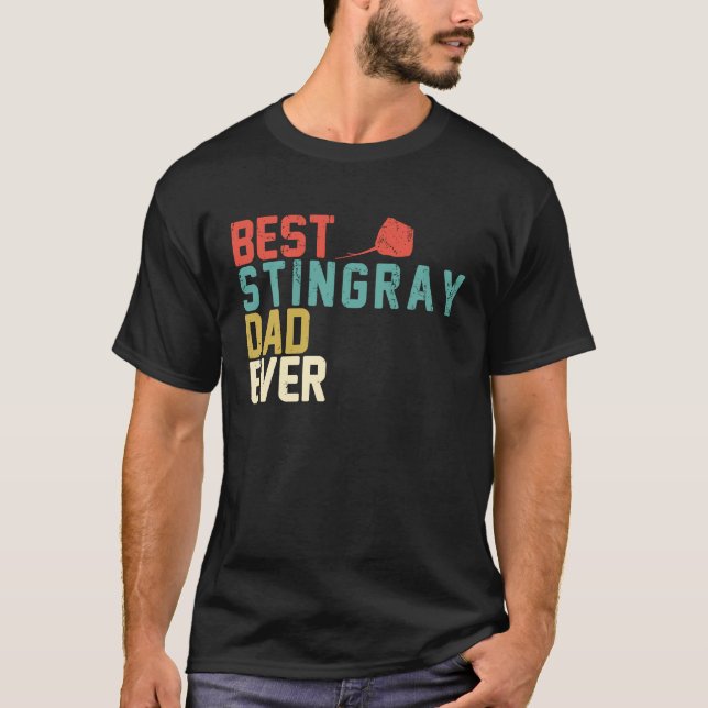 Best STINGRAY Dad Ever  Retro Vintage T Shirt (Framsida)
