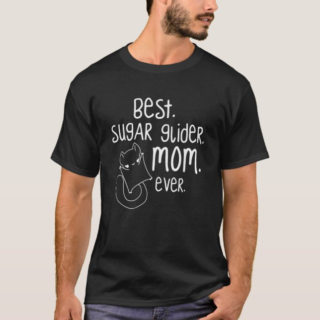Best Sugar Glider Mamma Alltid Mor Cute Animal Pun T Shirt (Framsida)