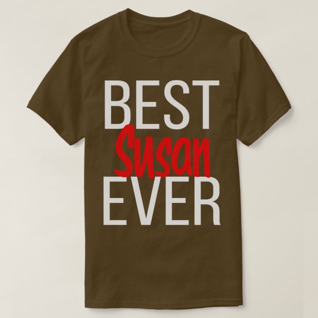 Best Susan Aldrig T Shirt (Design framsida)