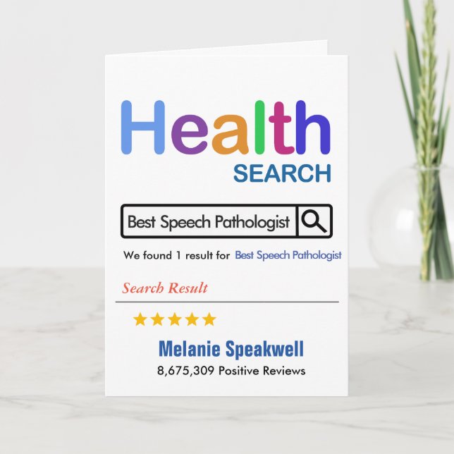 Best Tal Patholog Funny Gift Tack Kort (Framsida)