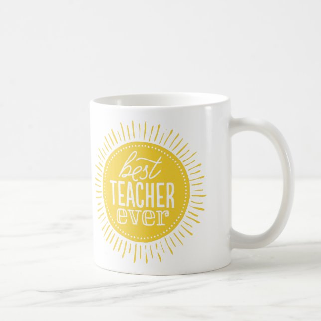 Best Teacher Anpassningsbar Mugg, Personlig Gift Kaffemugg (Höger)