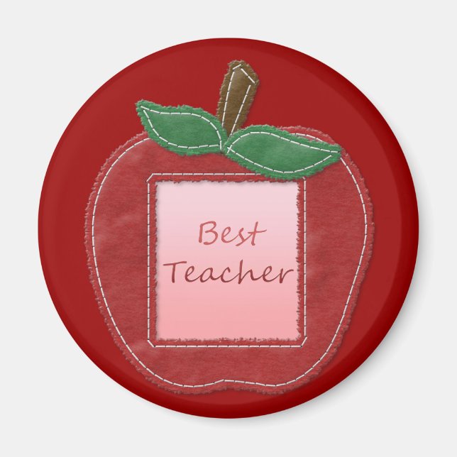 Best Teacher Apple Magnet (Framsidan)