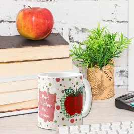 Best Teacher Apple-Personlig Kaffemugg