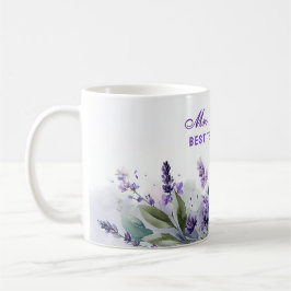 Best Teacher Appreciation Lavender Spring Floral Kaffemugg