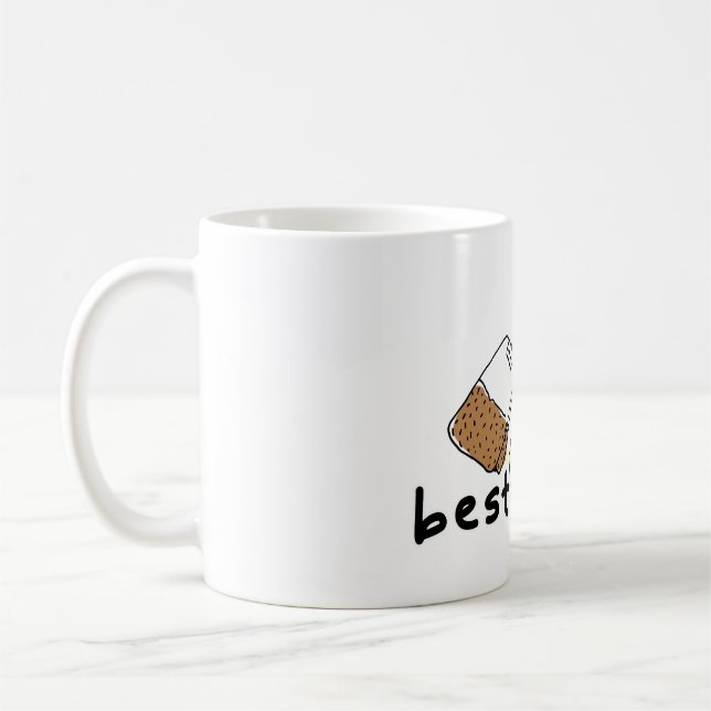 “Best TEAcher” – Cute Funny Teacher Gift  Kaffemugg (Vänster)