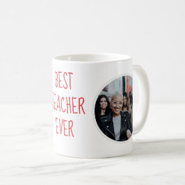 Best Teacher Ever Custom Photo Mug Kaffemugg