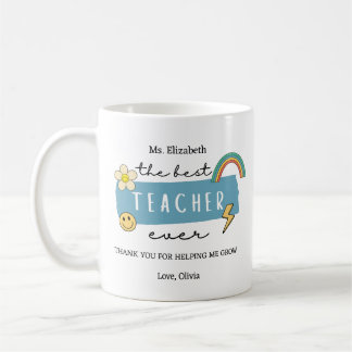 Best Teacher Ever Custom Teacher Appreciation Gift Kaffemugg