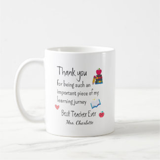 Best Teacher Ever – Personalized Name Kaffemugg