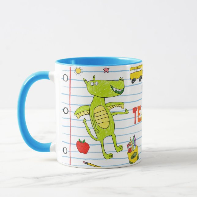 "Best Teacher Ever" Rudy & Rocky Mug Mugg (Vänster)