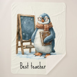 Best Teacher Ever Winter Penguin Design
