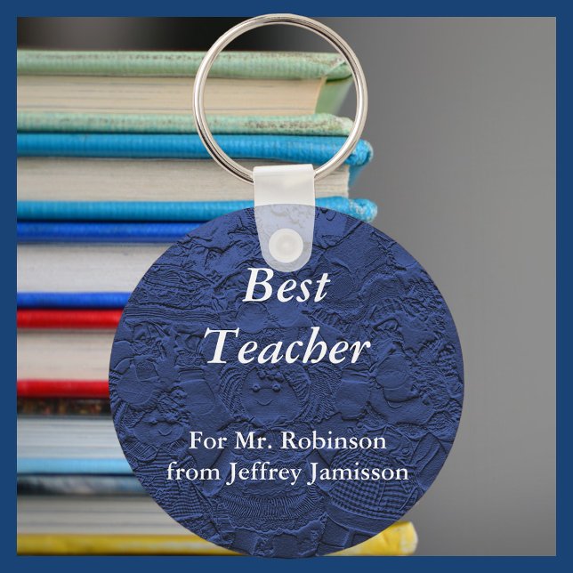 Best Teacher Keychain (Nyckelring), Blue Rag Dolls Nyckelring (Skapare uppladdad)