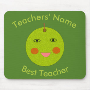 Best Teacher Lycklig Apple Mousepad Musmatta