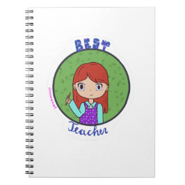 Best Teacher Pledge Doodle Teckning Anteckningsbok