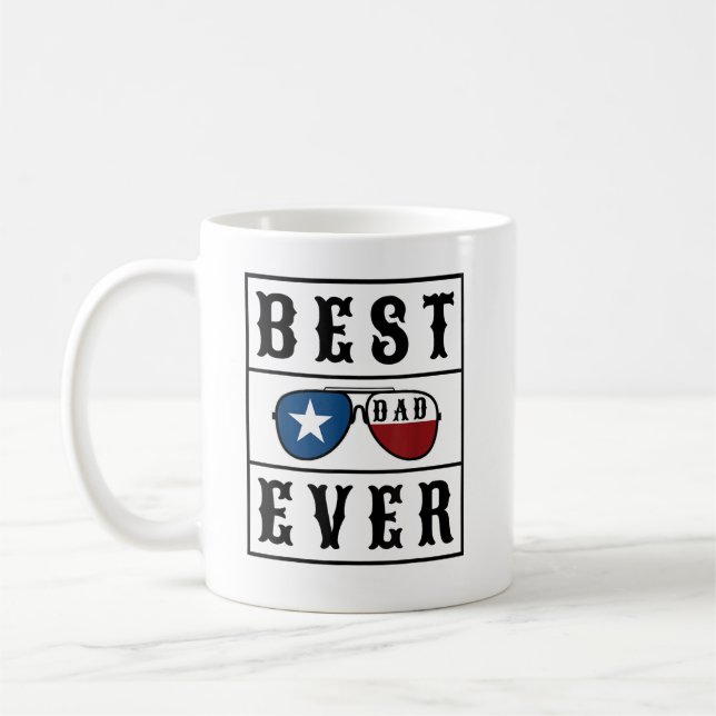 Best Texas Pappa någonsin - Inget Joke Fars dag Kaffemugg (Vänster)