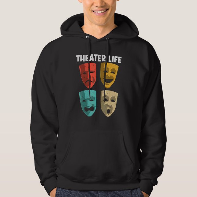 Best Theater For Men Women Broadway Musical Theate Hoodie (Framsida)