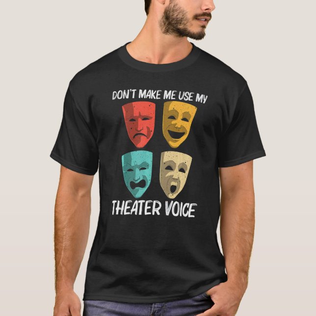 Best Theater For Men Women Broadway Musical Theate T Shirt (Framsida)